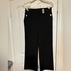 LOFT Black Trousers with Gold Accents